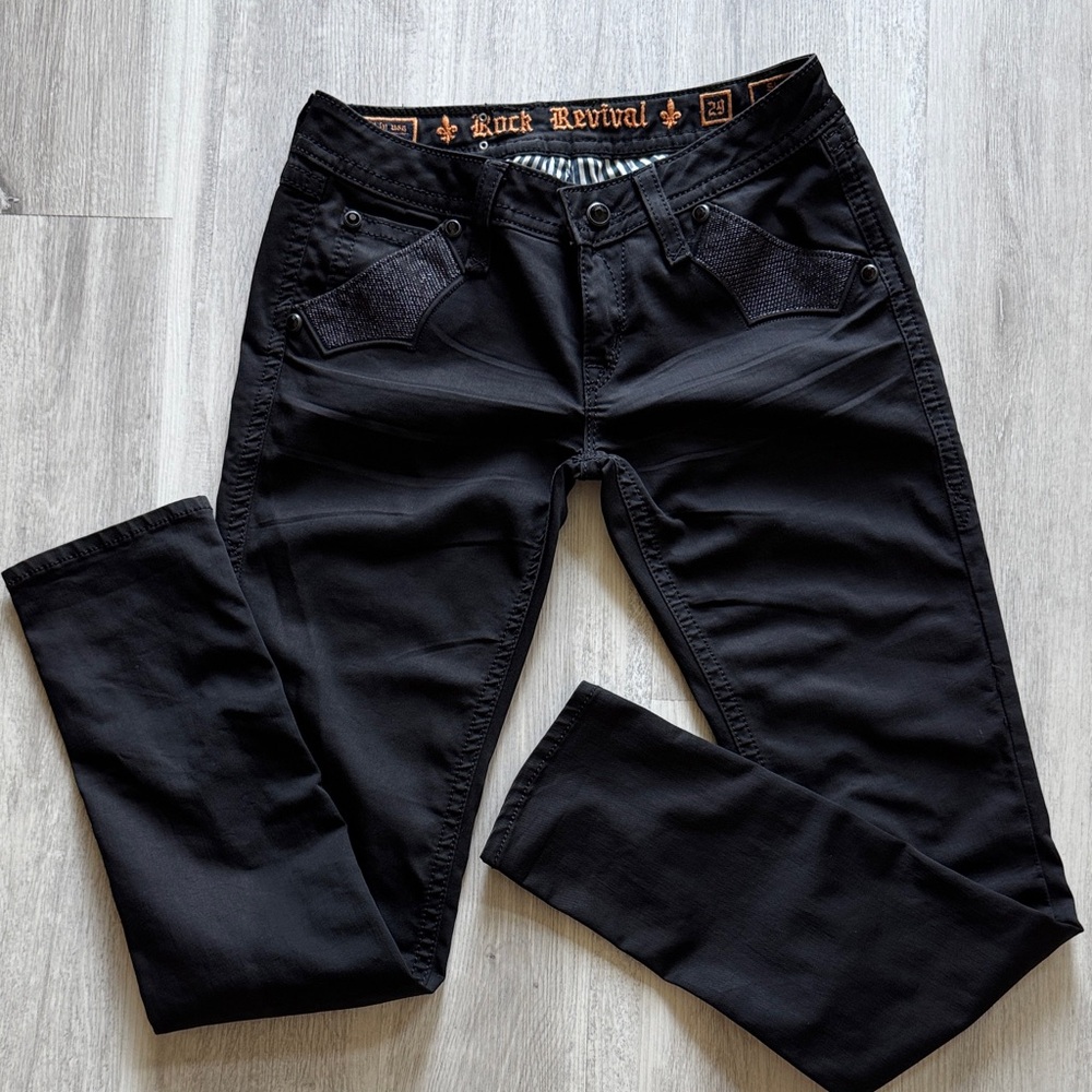 Rock Revival Black Skinny Jeans - Picture 2 of 15